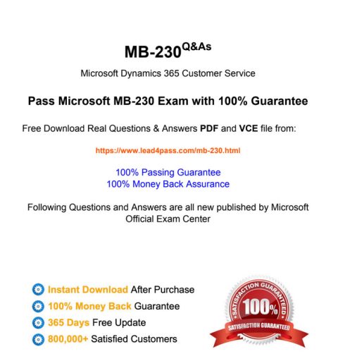 MB-230 Zertifikatsfragen