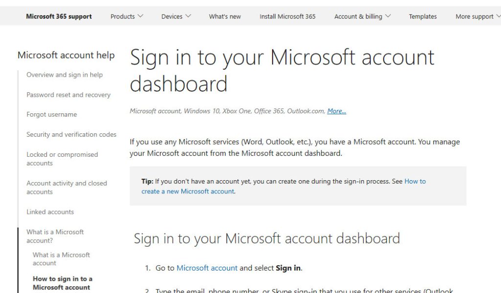 Microsoft account